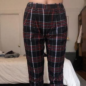 Urban outfitters plaid trousers